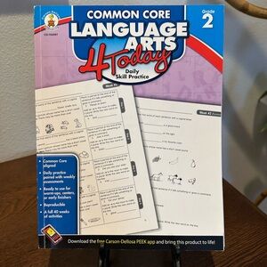 Common Core Language Arts and Math 4 Today Grade 2 Books - Set of 2